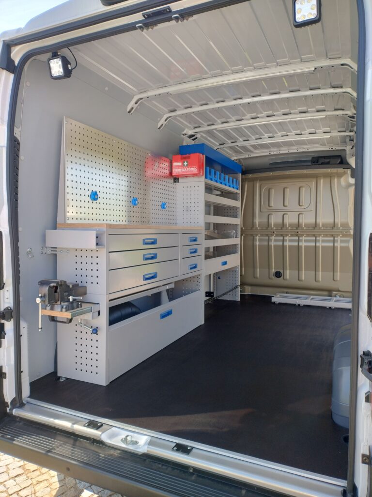 Zabudowa serwisowa, warsztatowa Fiat Ducato, Jumper, Boxer, Movano. Proace Max